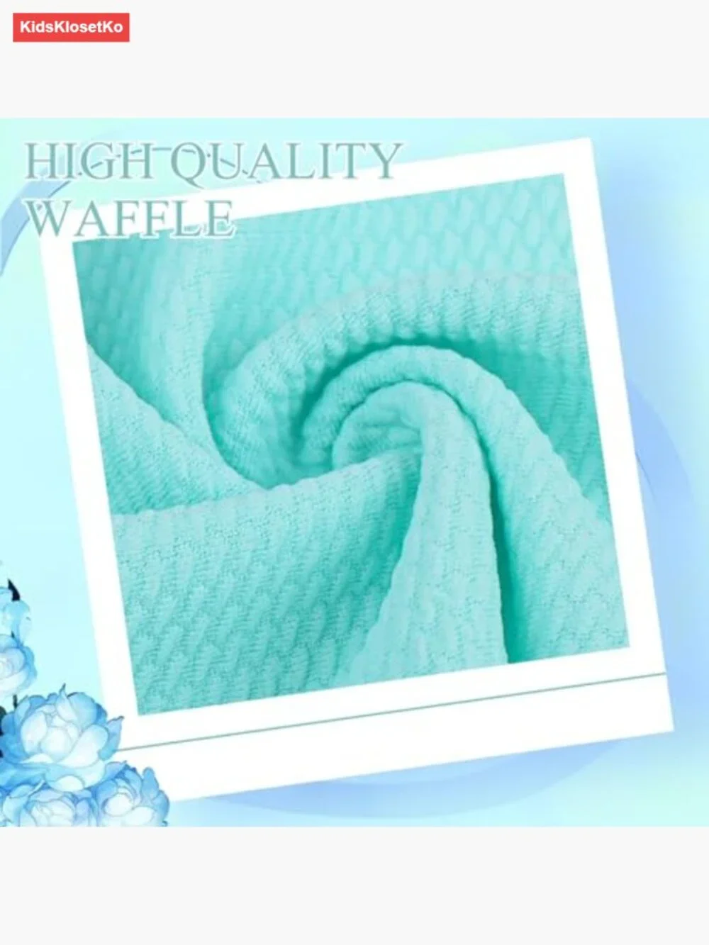 Waffle Big Bows Headbands for Baby Girls 3 Pack